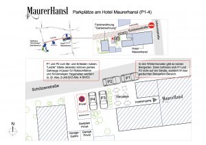 Parkplätze am Hotel Maurerhansl (P1-4)
